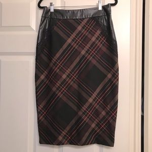 New York & Company Check Pencil Skirt